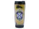 Brazil Football Team Emblem Patterned Plastic Travel Water Bottle 500ml